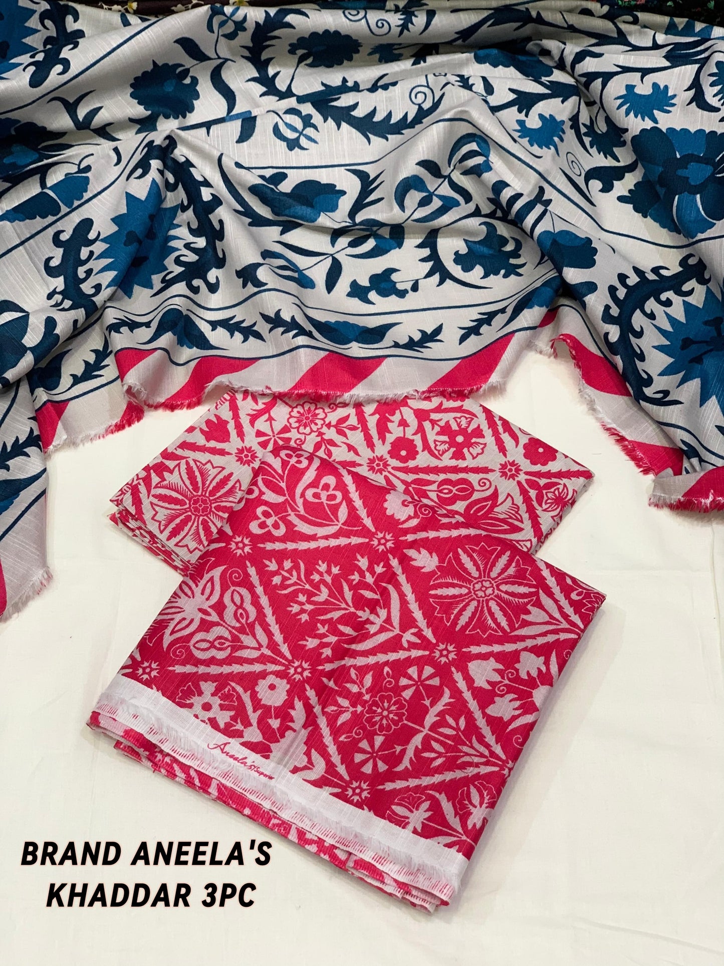 BROUQE Digital Printed 3 Pc Unstitched