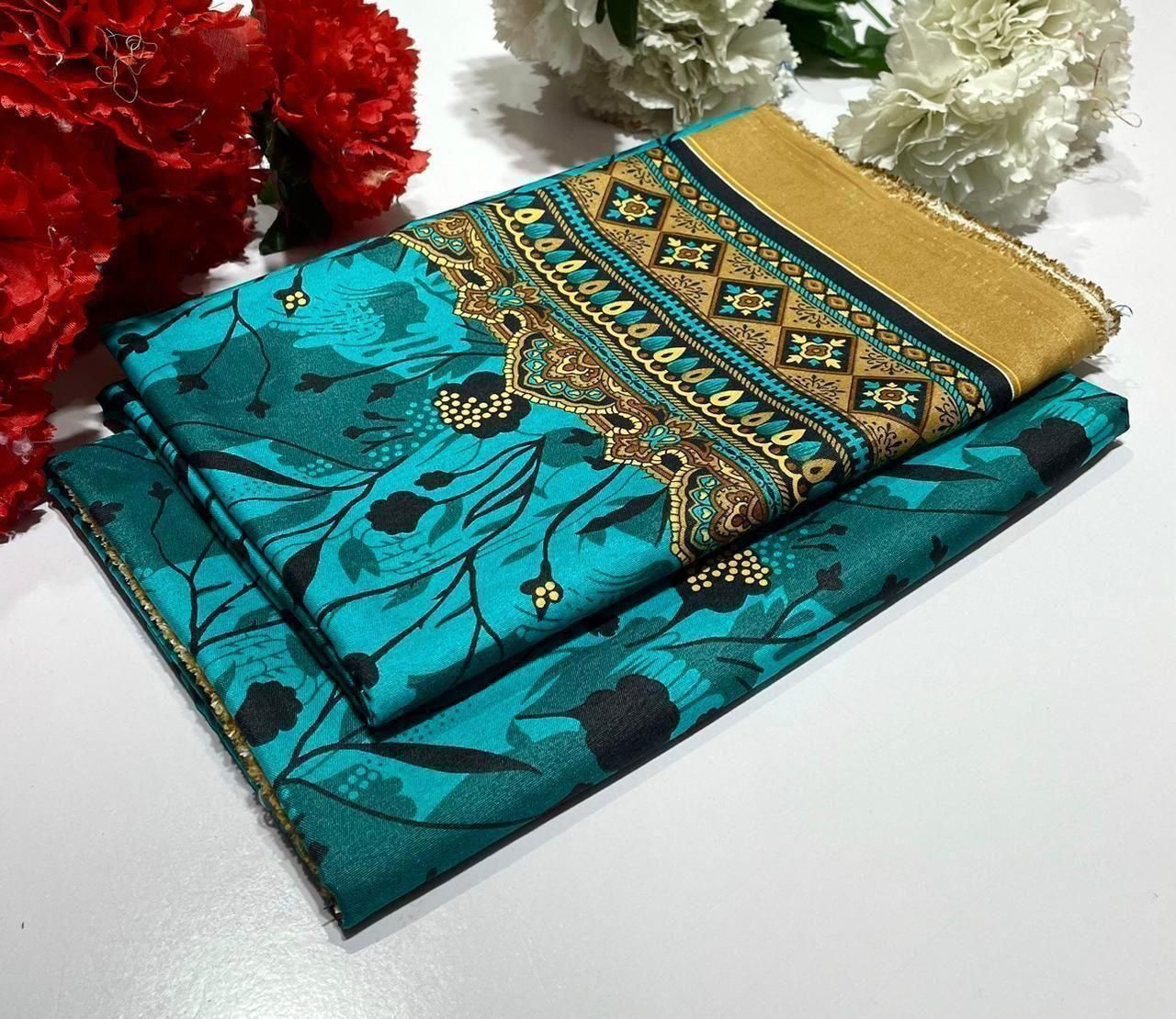 FLORAL COTTON 2PC D-015