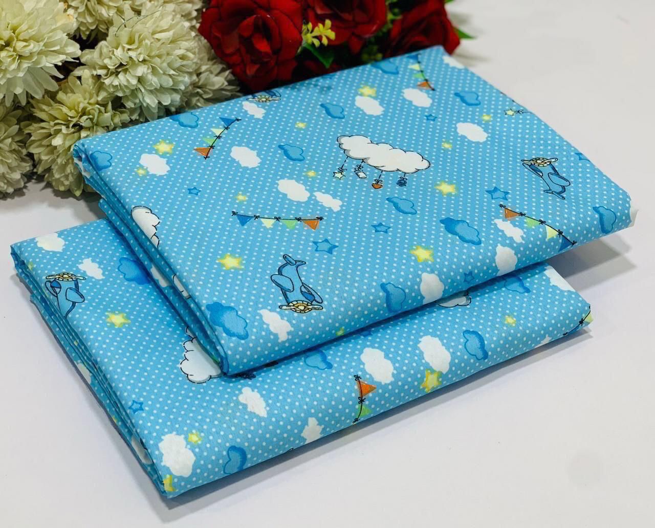 FLORAL COTTON 2PC D-011