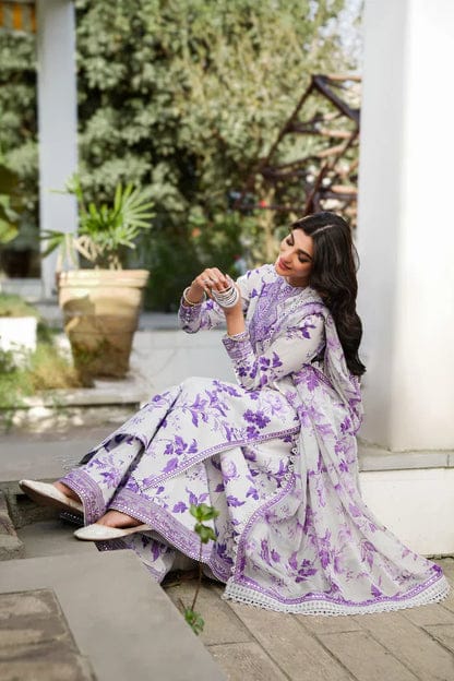 ANEELA'S Digital Printed Dhanak 3 Pc Unstitched