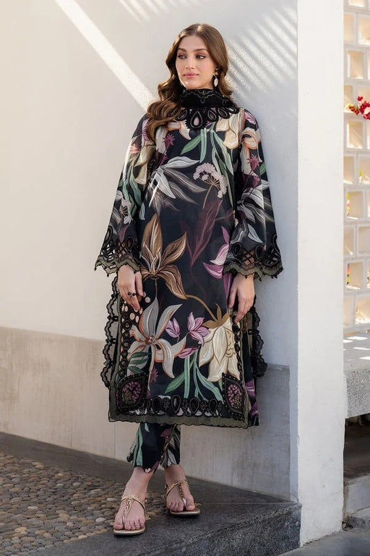 BAROQUE Digital Printed Dhanak 3 Pc Unstitched