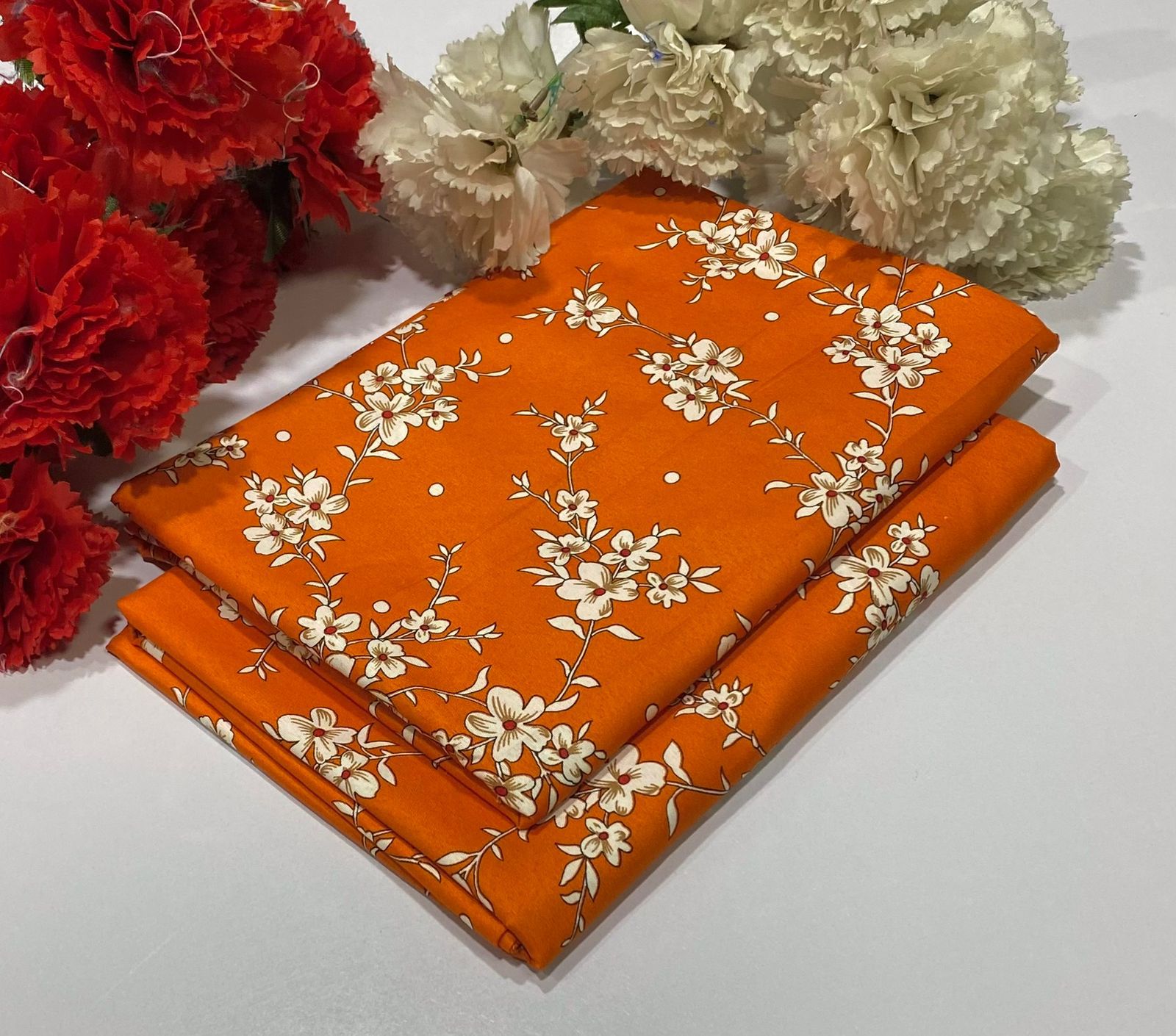 FLORAL COTTON 2PC D-074