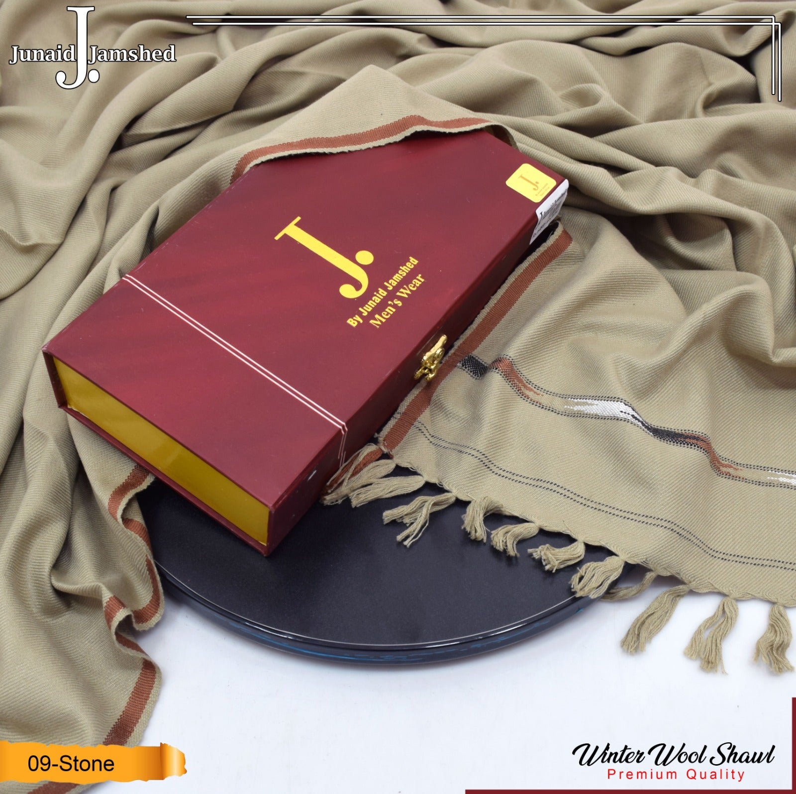 J. Mens Winter Soft Wool Shawl S-003