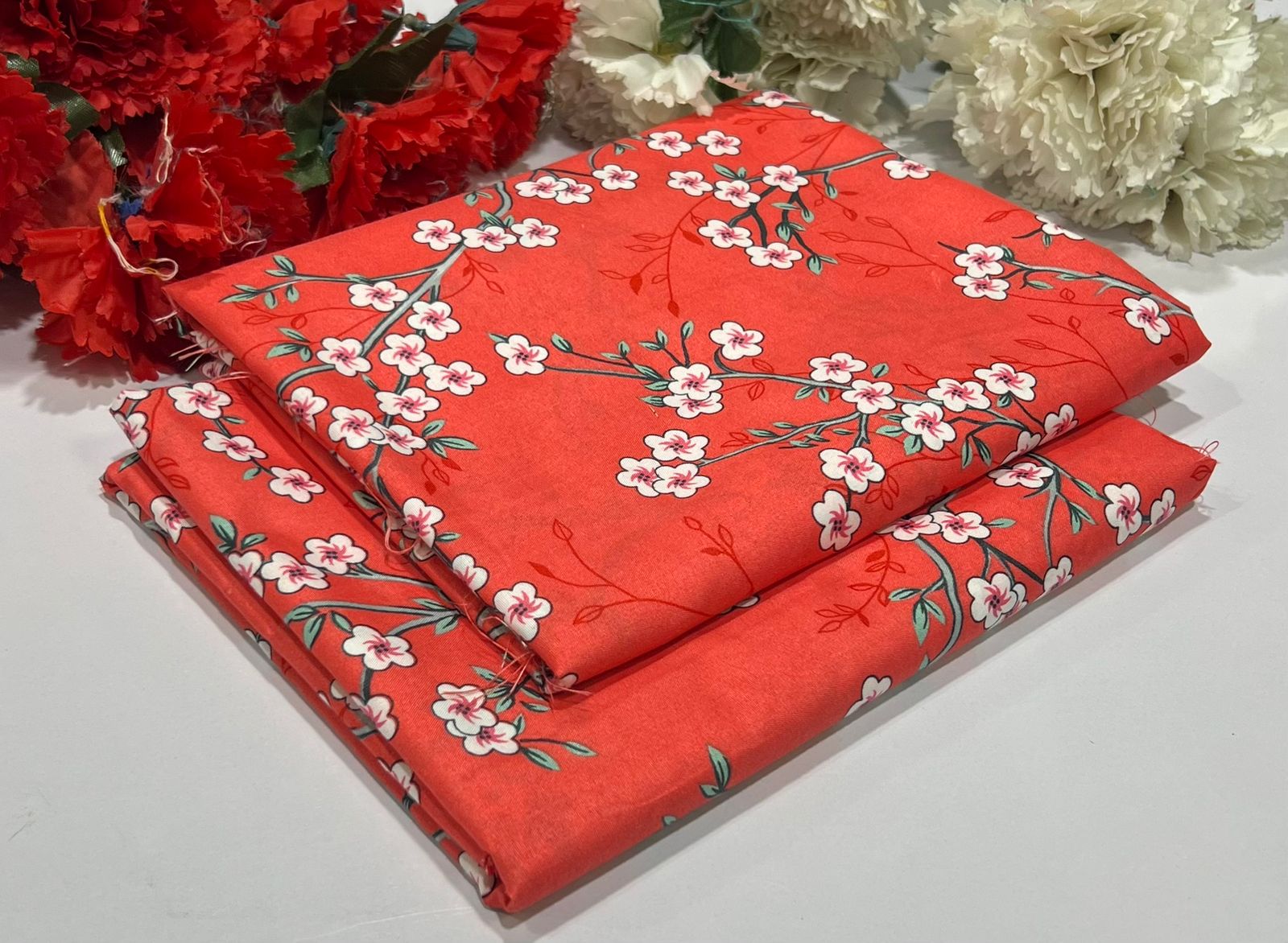 FLORAL COTTON 2PC D-017