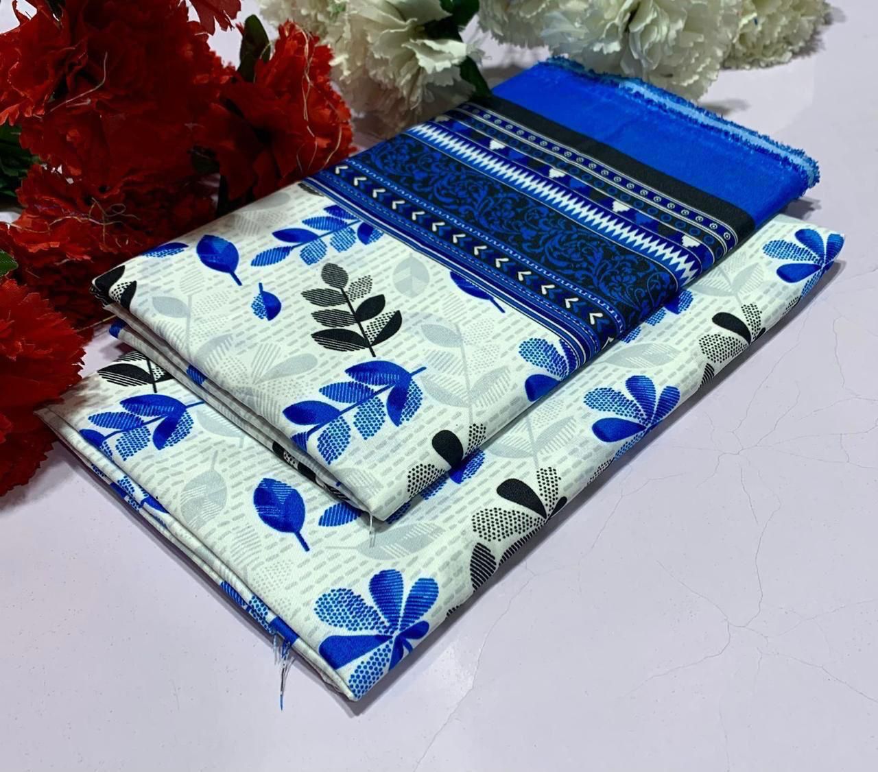 FLORAL COTTON 2PC D-012