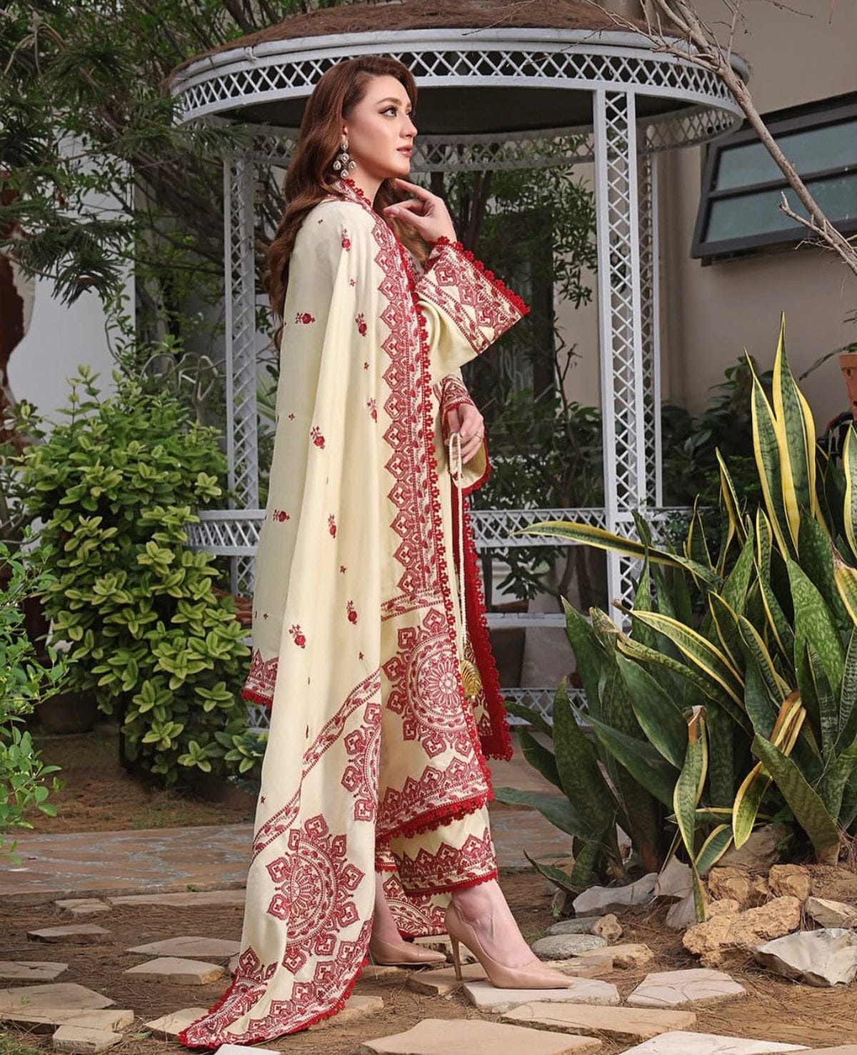 3PC EMBROIDERED SUIT DHANAK ZZ-015