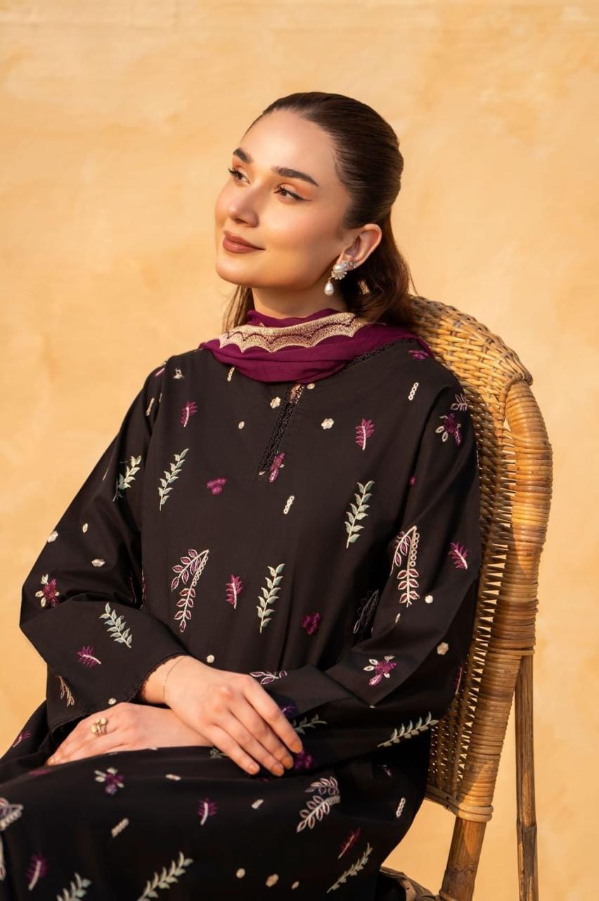 3PC EMBROIDERED SUIT DHANAK ZZ-022