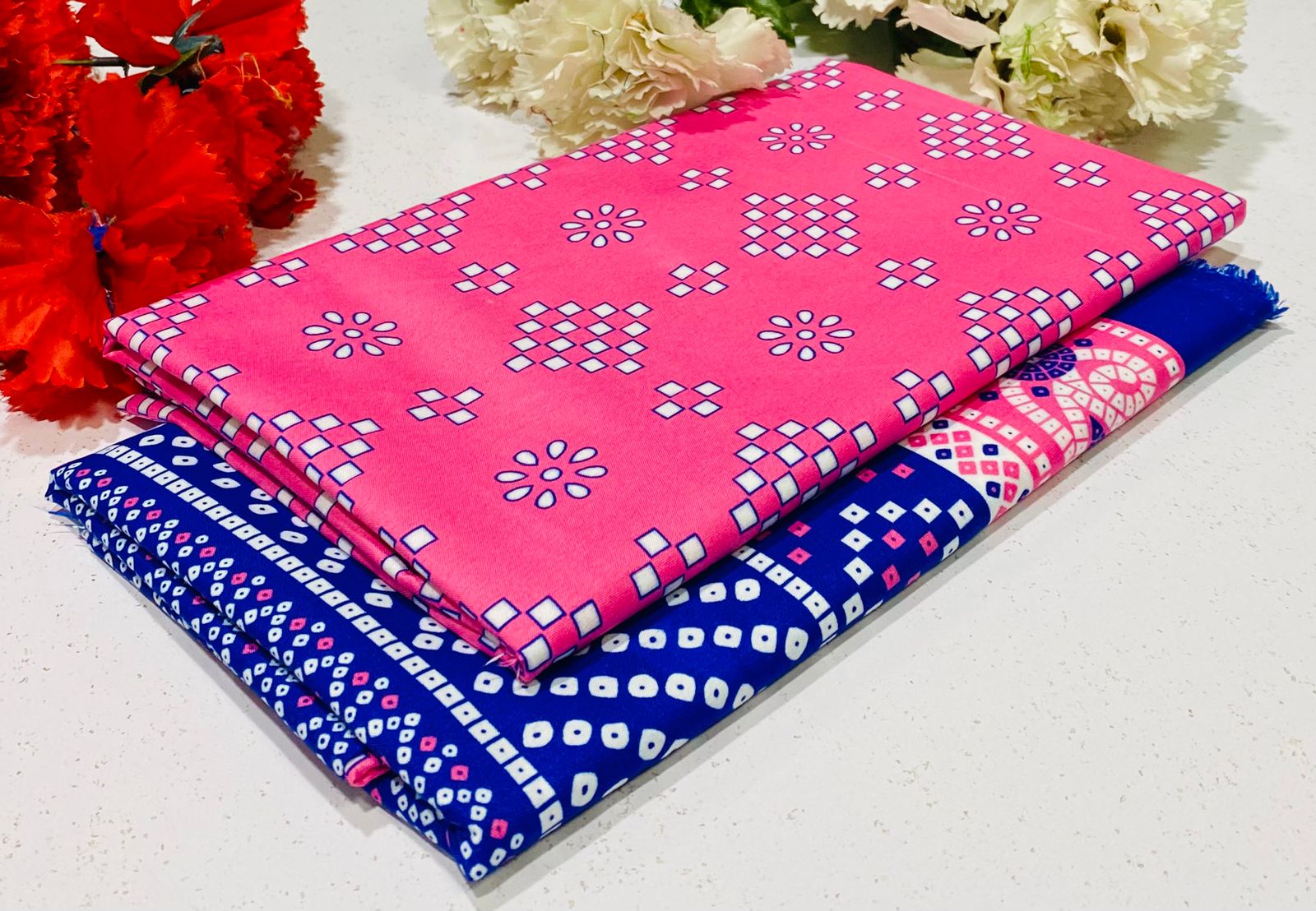 FLORAL COTTON 2PC D-025