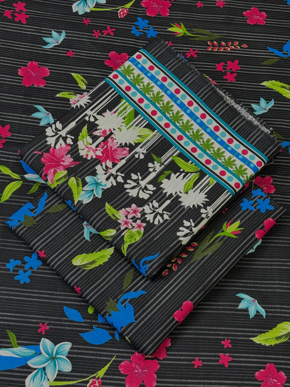 FLORAL COTTON 2PC D-045