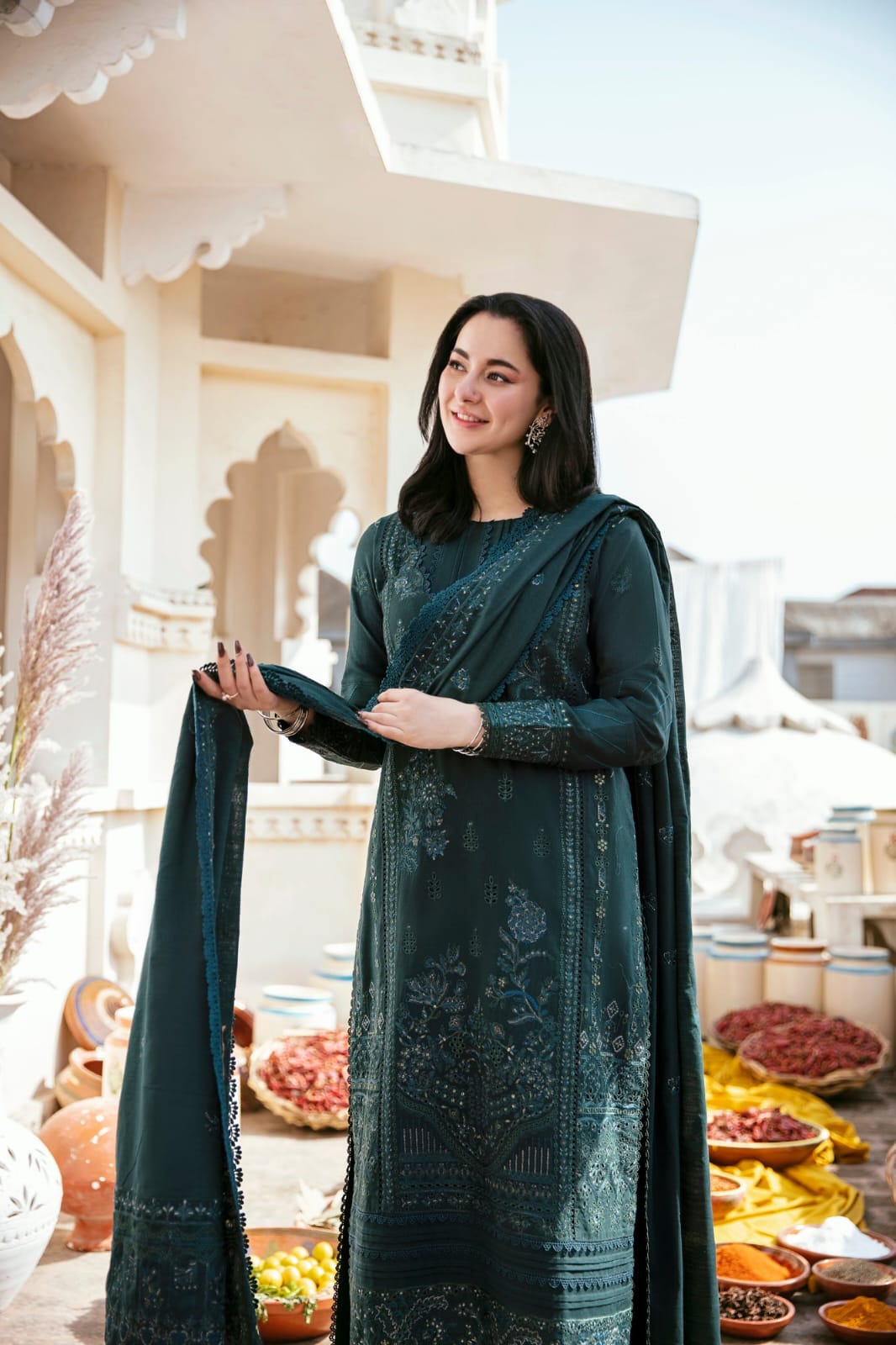 3PC EMBROIDERED SUIT DHANAK ZZ-014