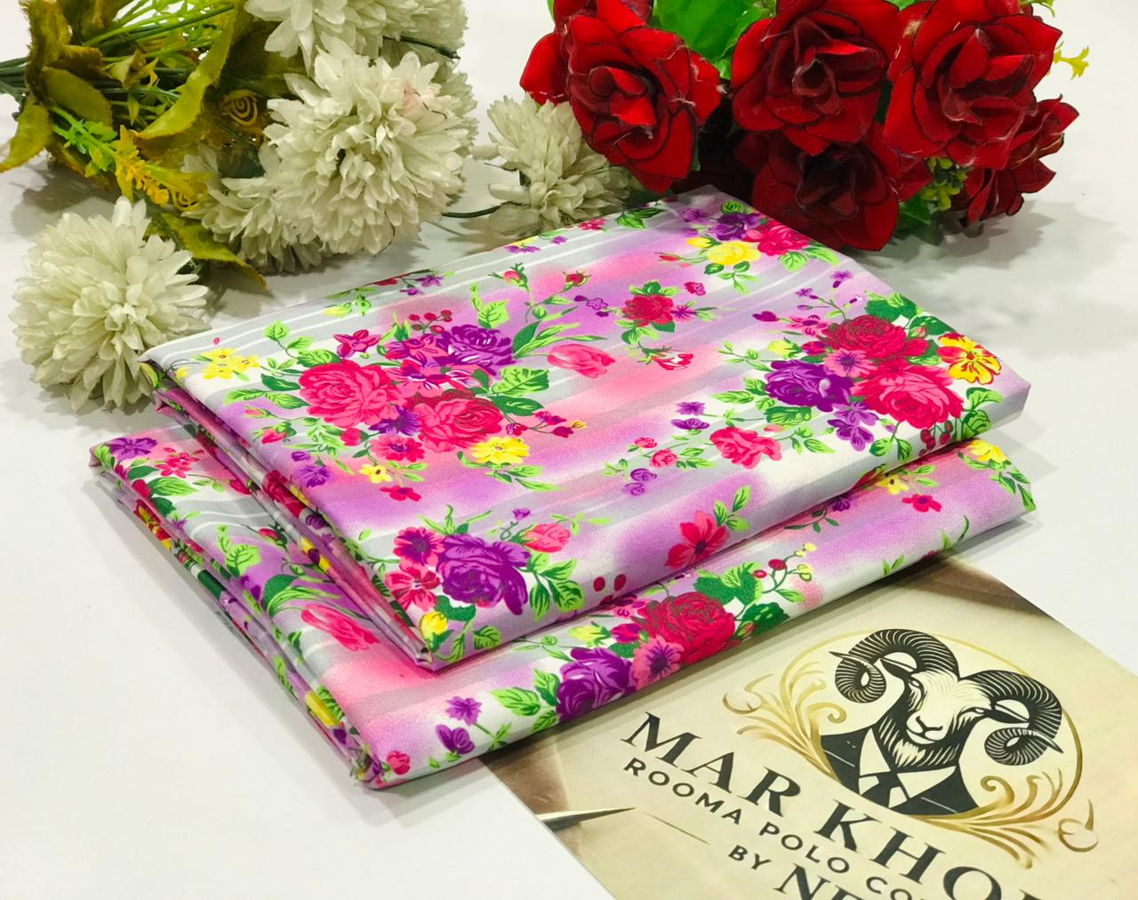 FLORAL COTTON 2PC D-035