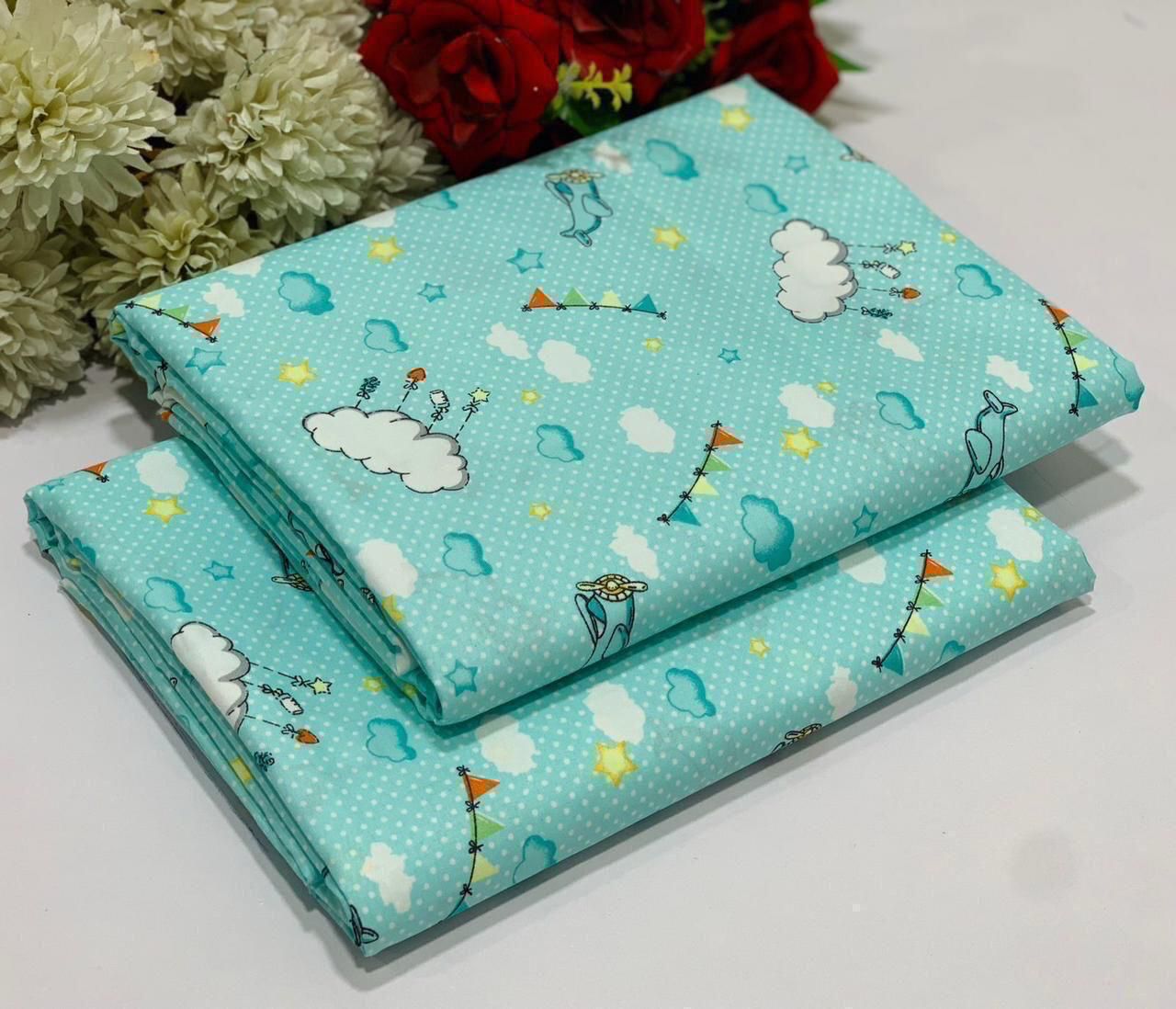 FLORAL COTTON 2PC D-026