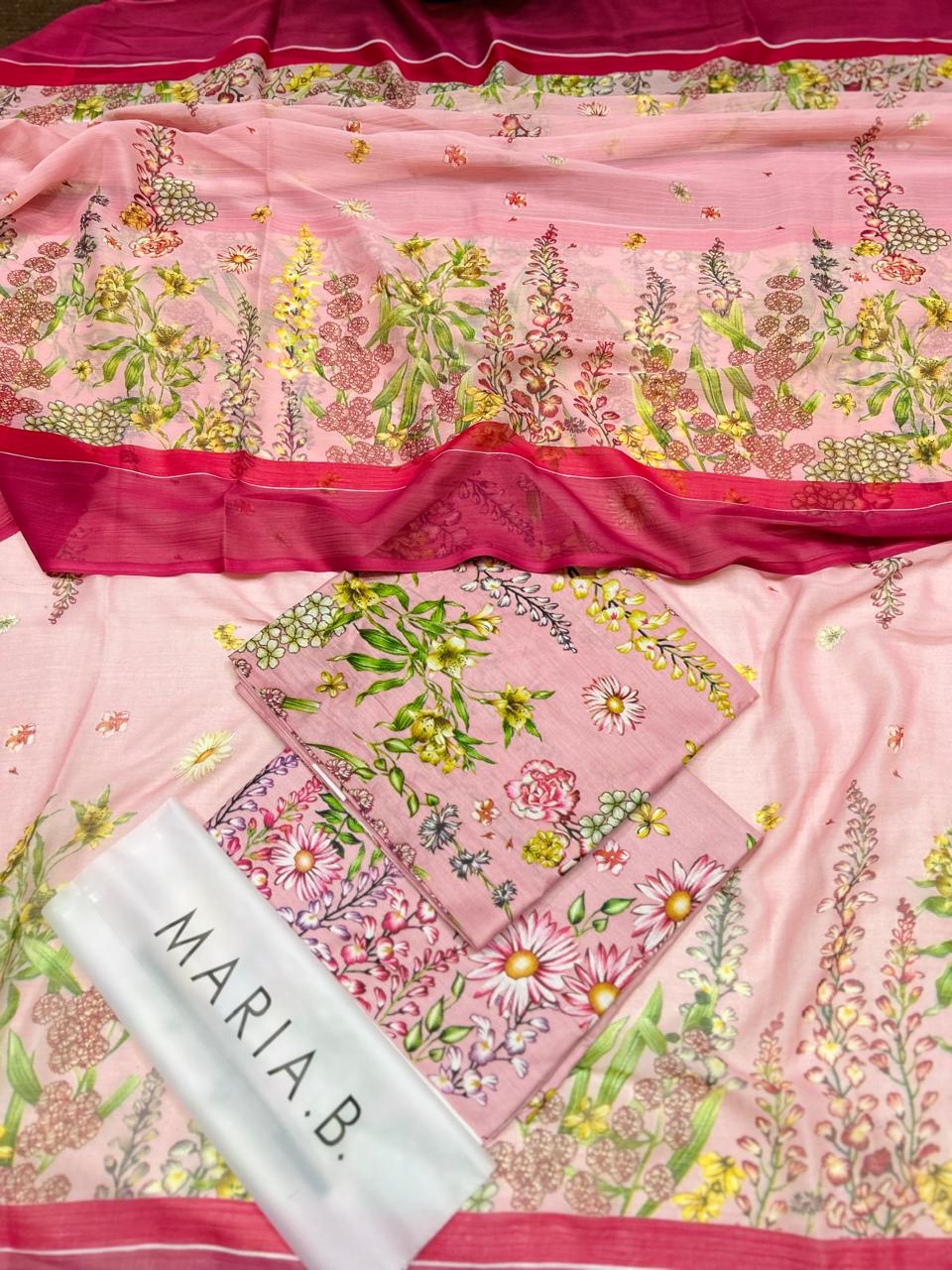 Digital Printed Lawn 3pc Unstitched M-006