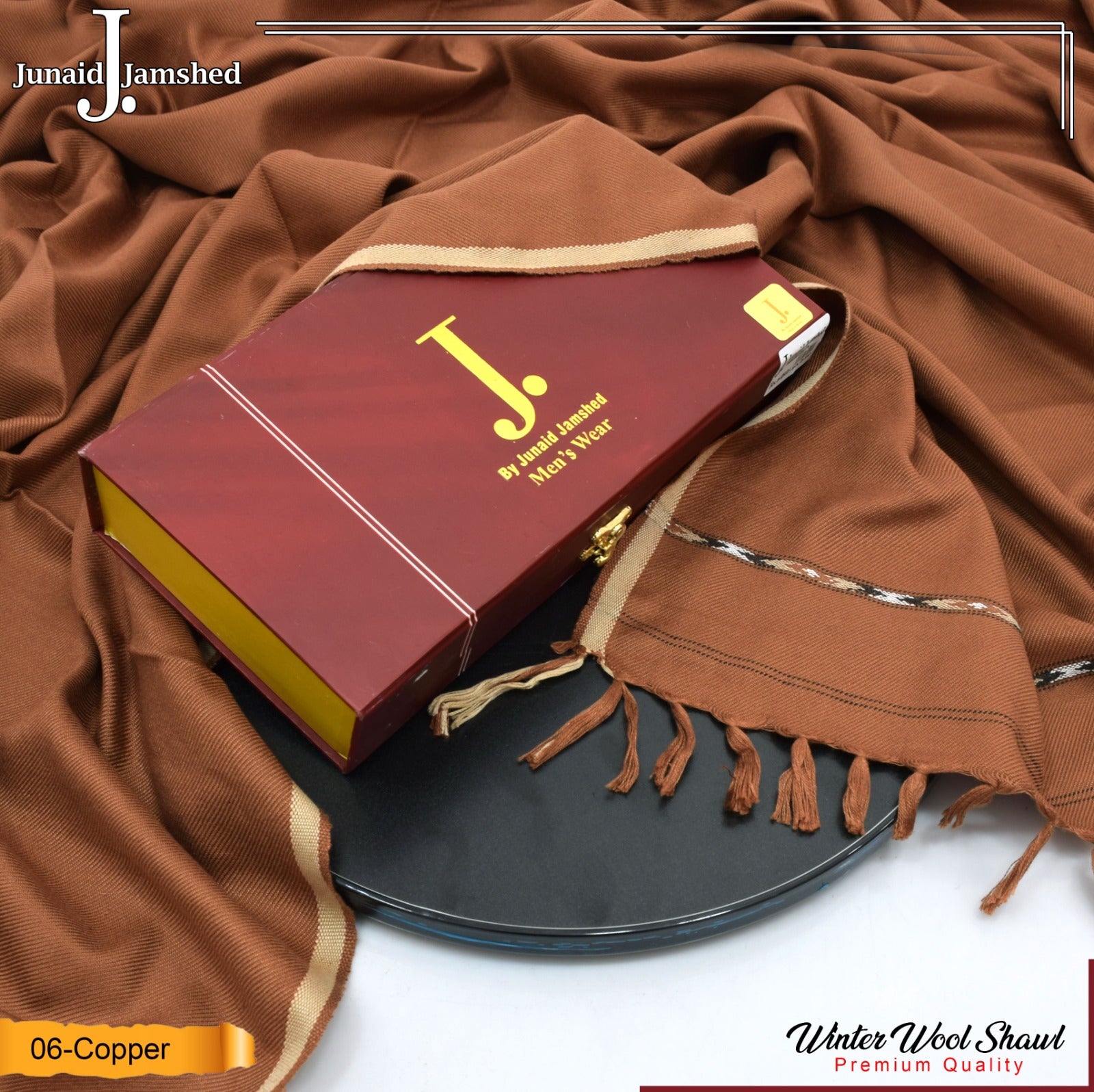 J. Mens Winter Soft Wool Shawl S-006