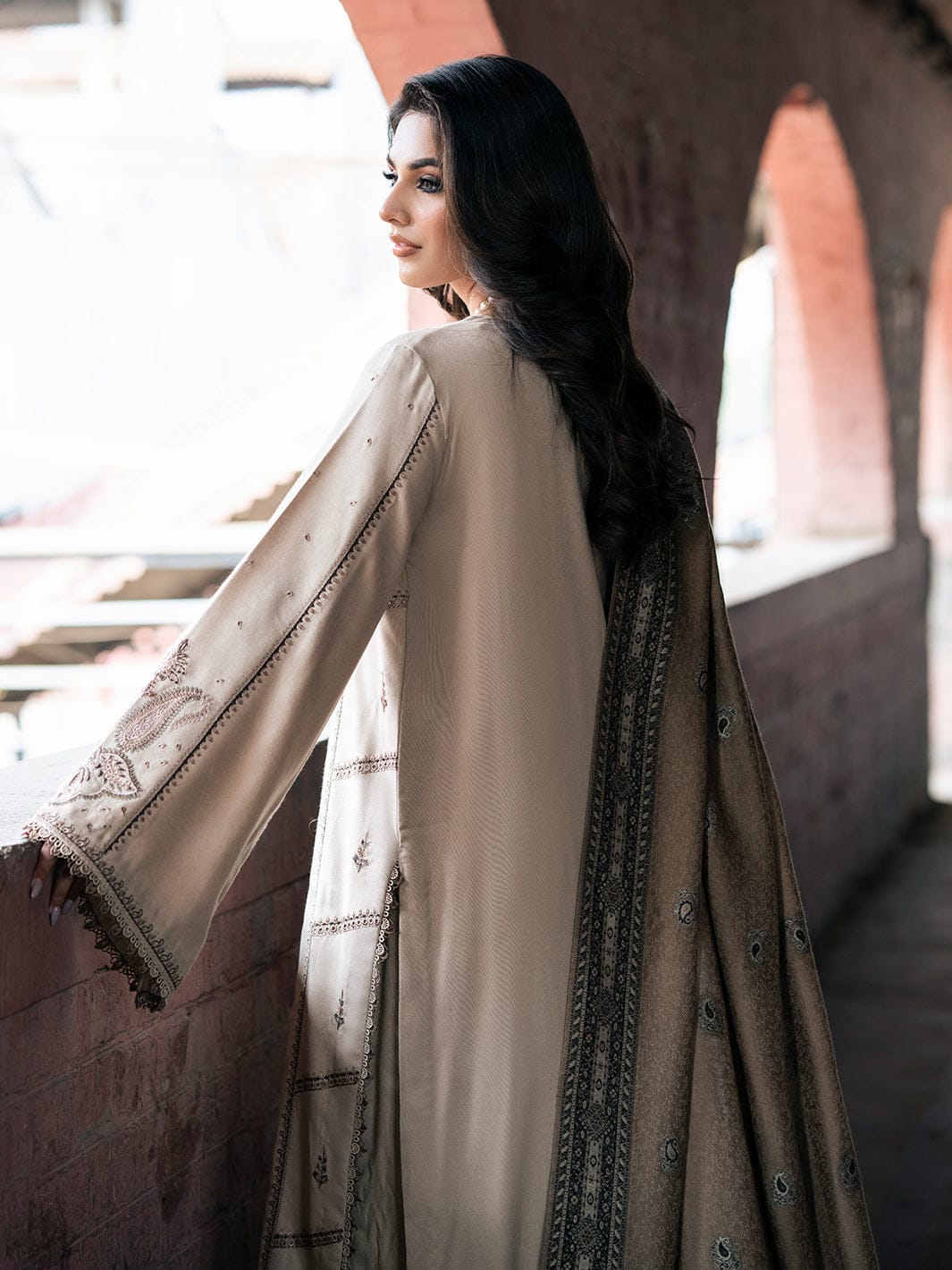 3pc Embroidered Suit Dhanak ZZ-003