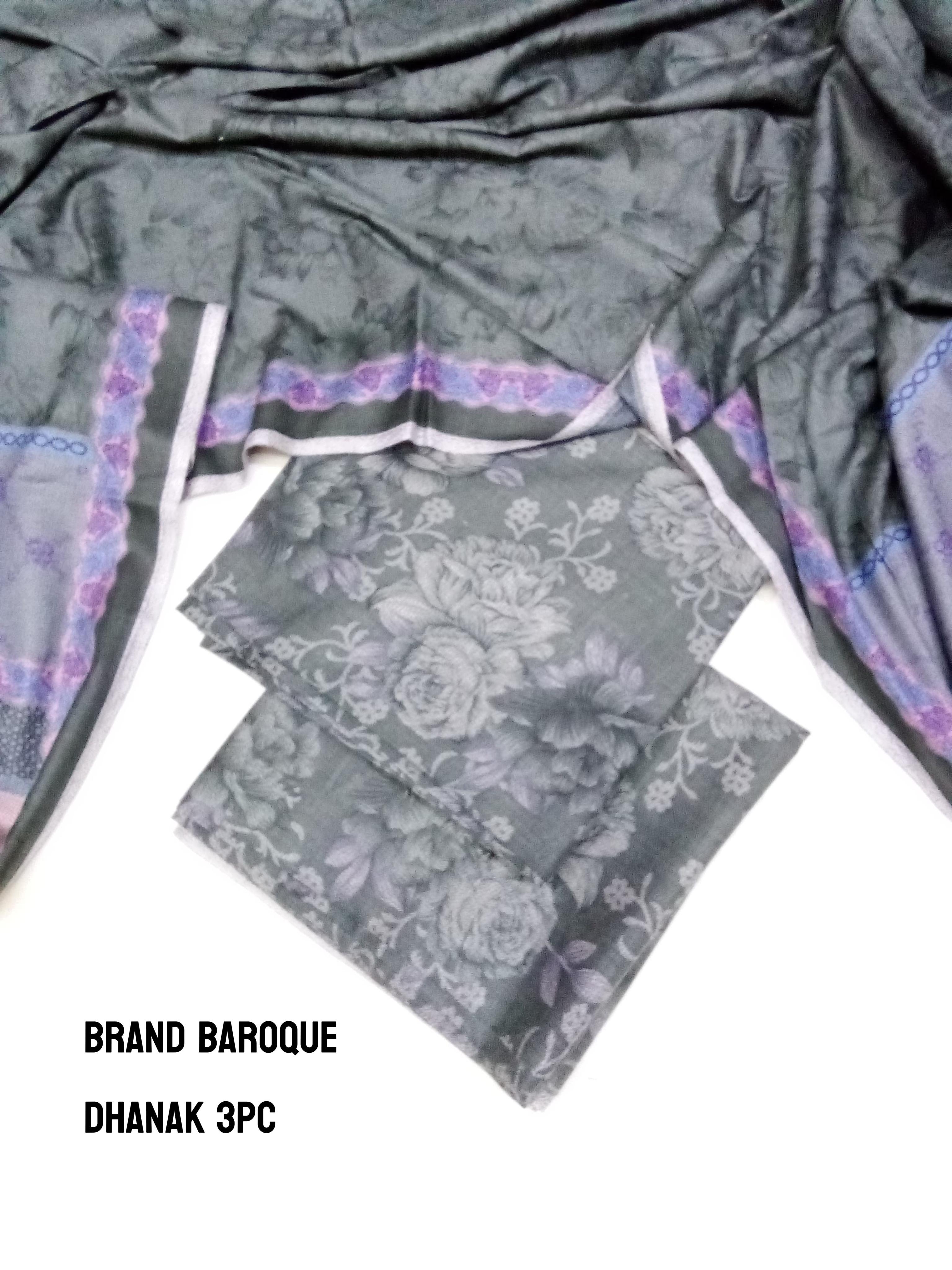 Digital Printed Dhanak 3pc Unstitched D-013