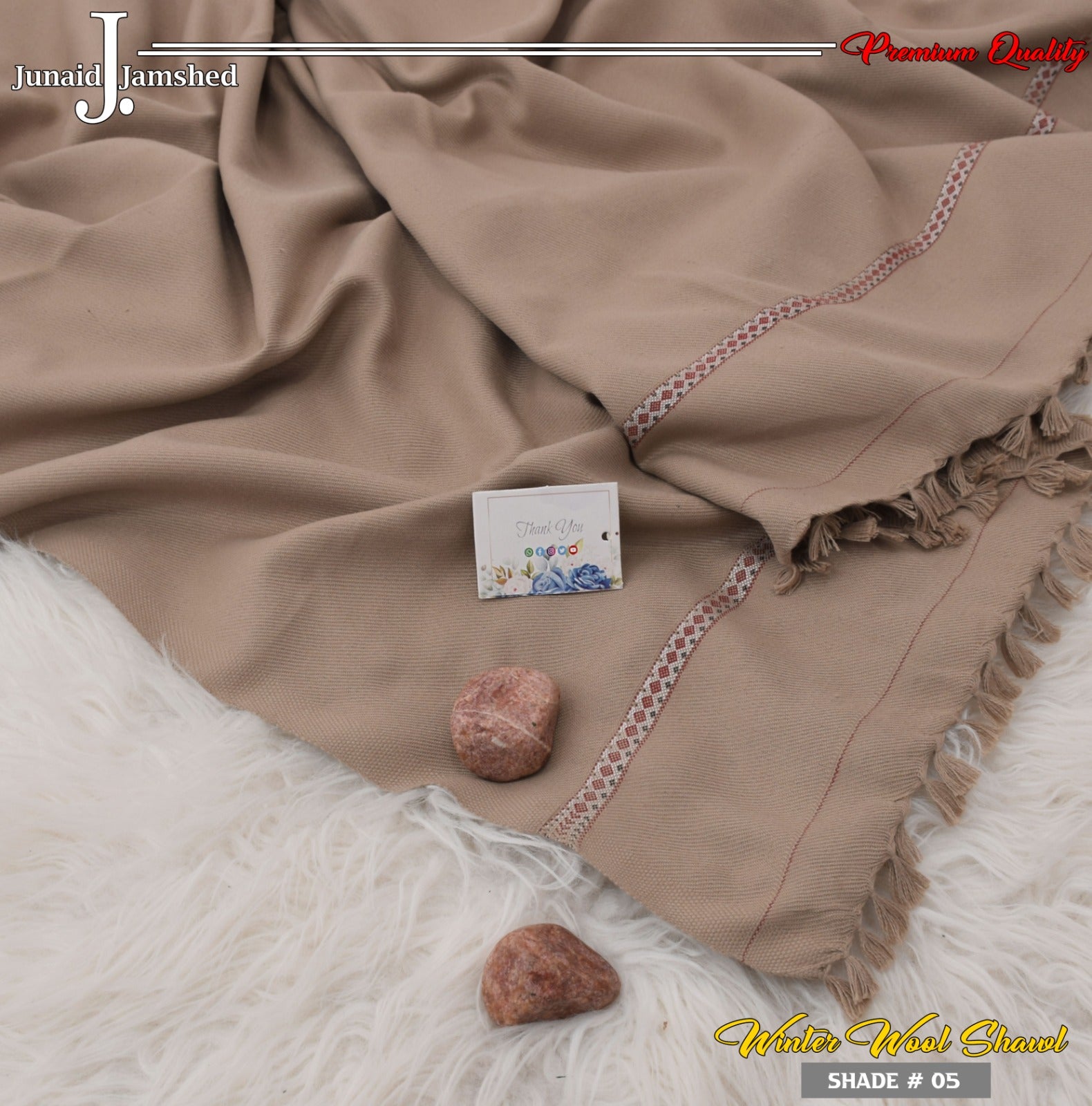 J. Mens Winter Woolen Shawl S-026