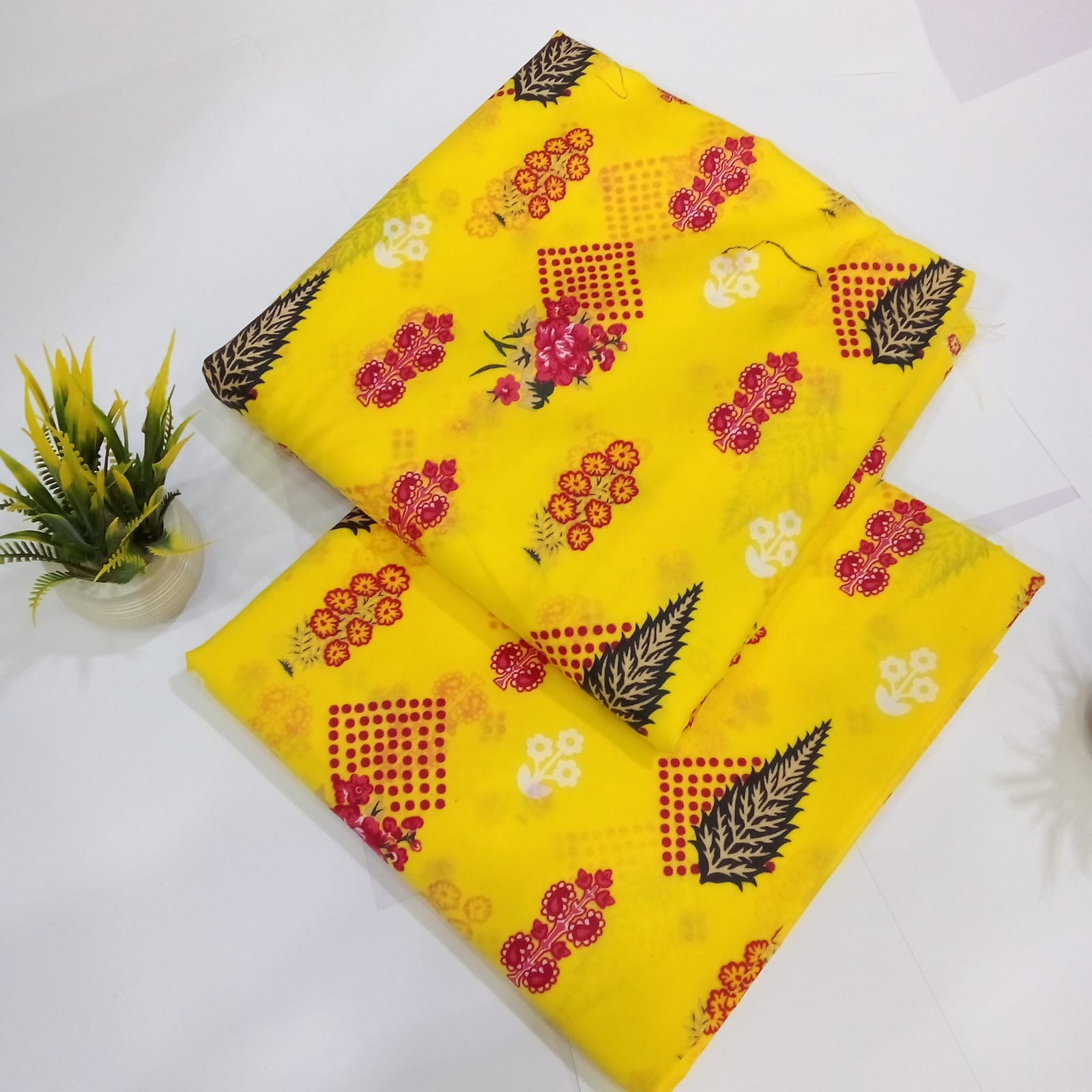 FLORAL COTTON 2PC D-080