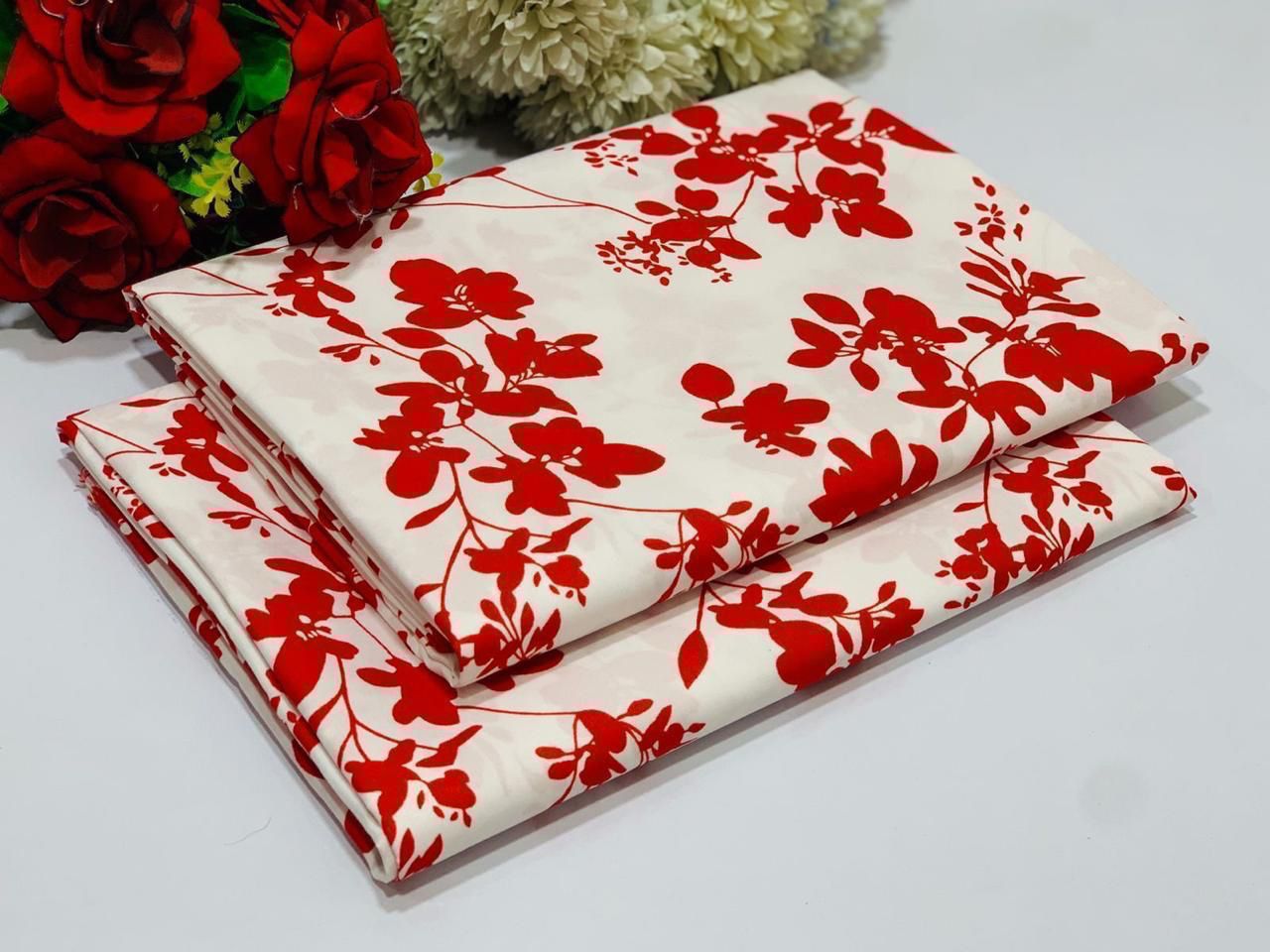 FLORAL COTTON 2PC D-054