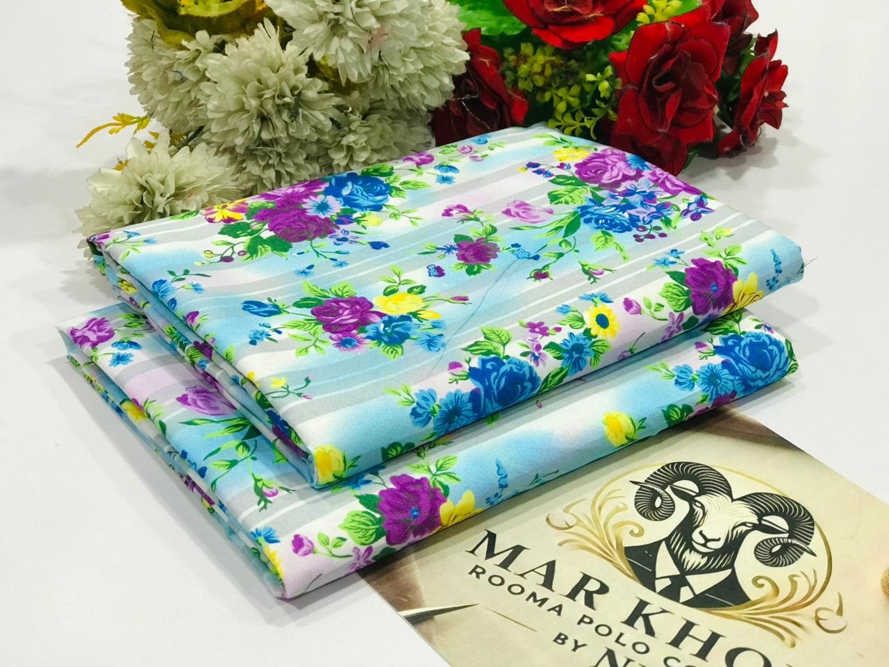 FLORAL COTTON 2PC D-033