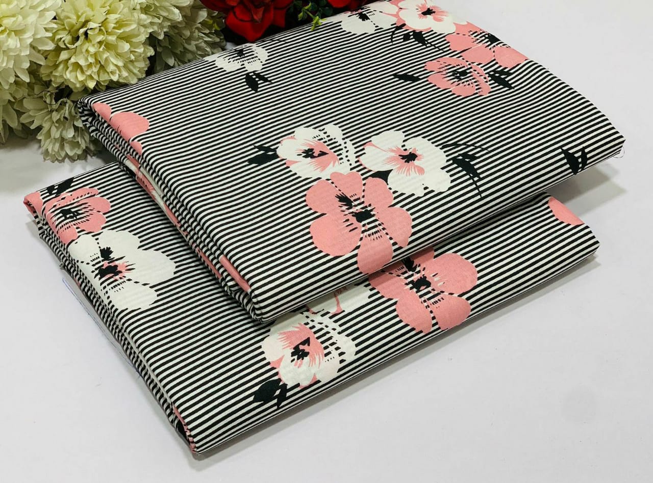 FLORAL COTTON 2PC D-057