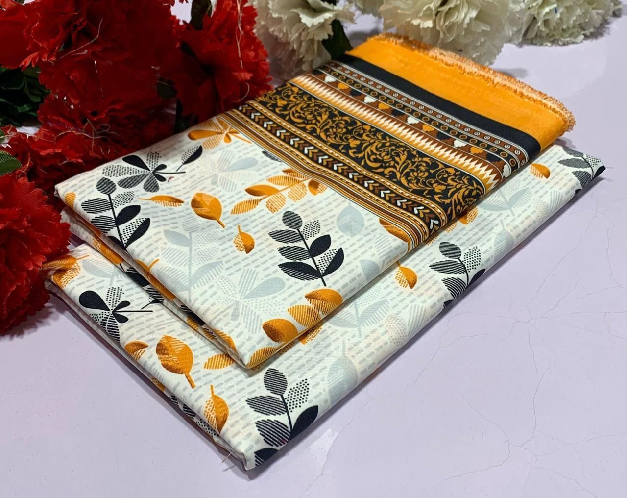 FLORAL COTTON 2PC D-016