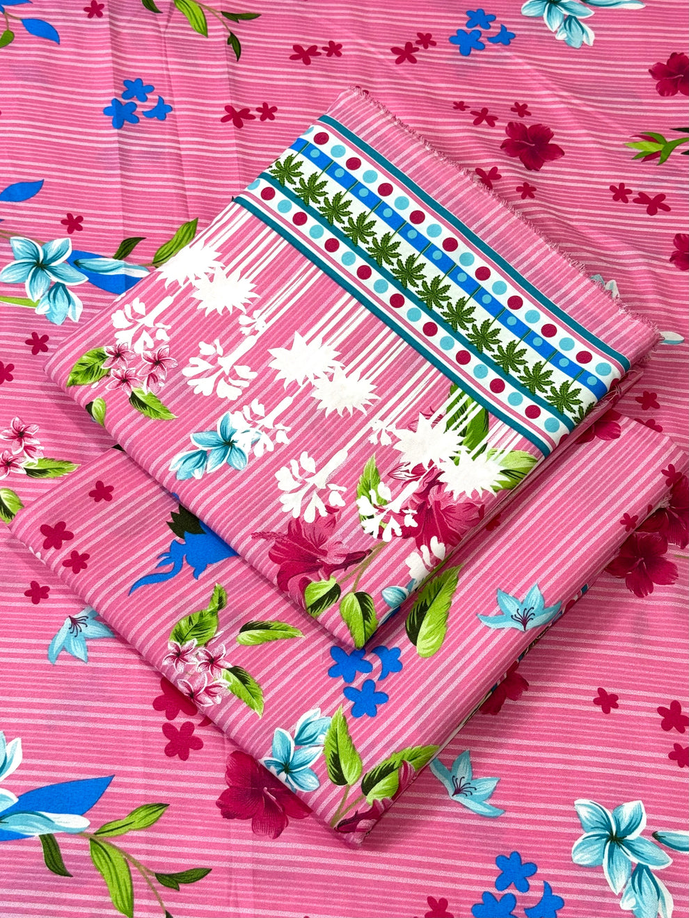 FLORAL COTTON 2PC D-044