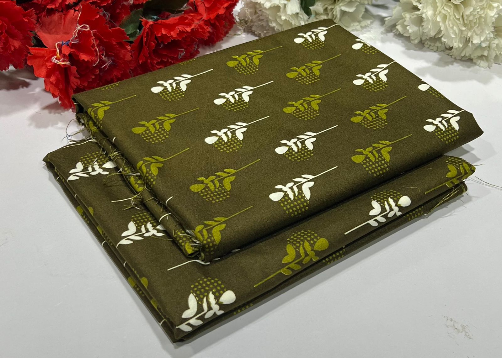 FLORAL COTTON 2PC D-001