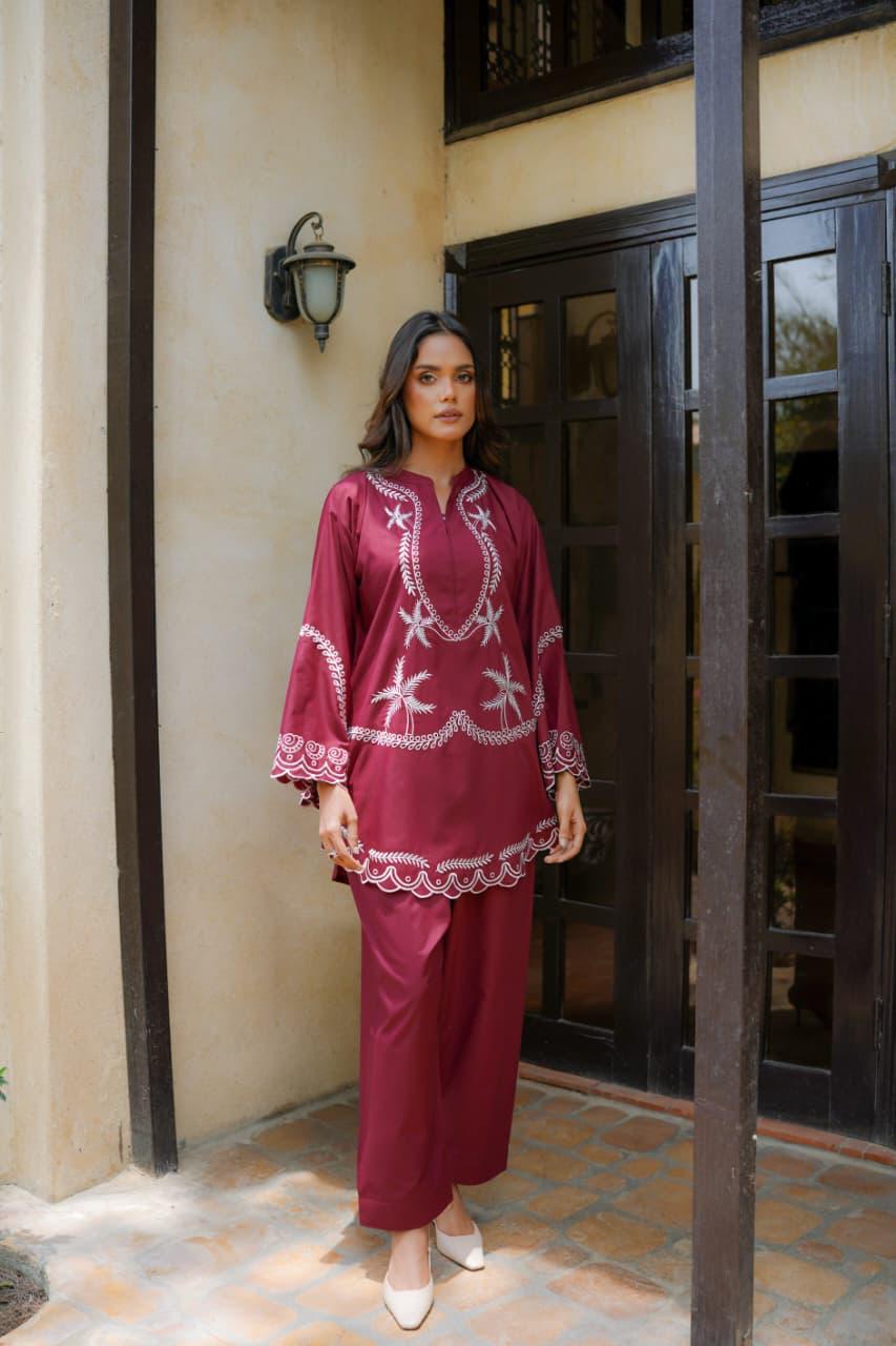 3PC EMBROIDERED SUIT DHANAK ZZ-018