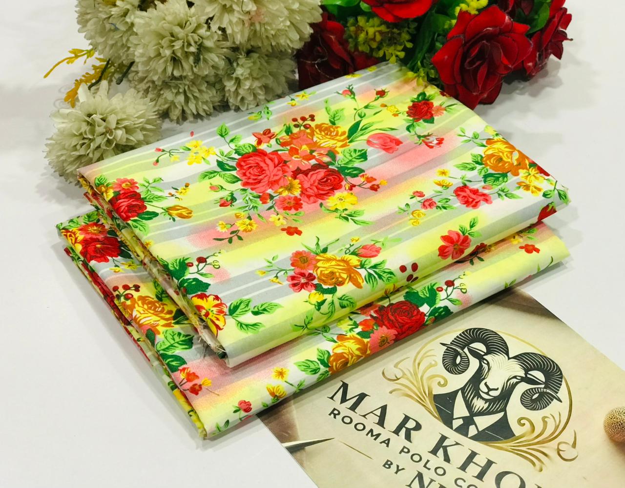 FLORAL COTTON 2PC D-034