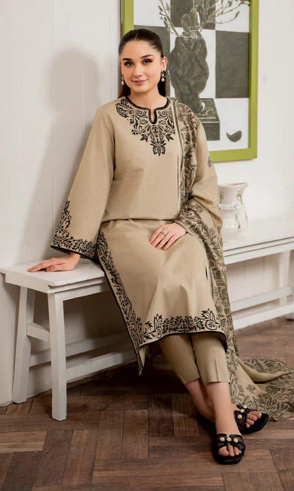 3PC EMBROIDERED SUIT DHANAK ZZ-020