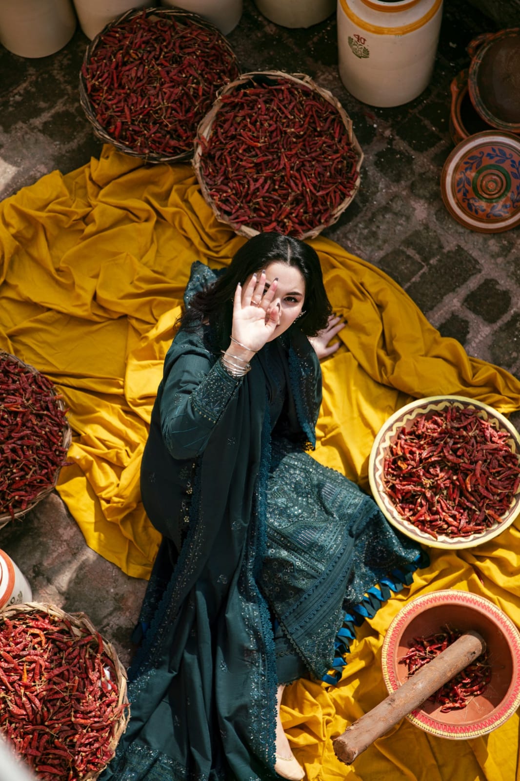 3PC EMBROIDERED SUIT DHANAK ZZ-014