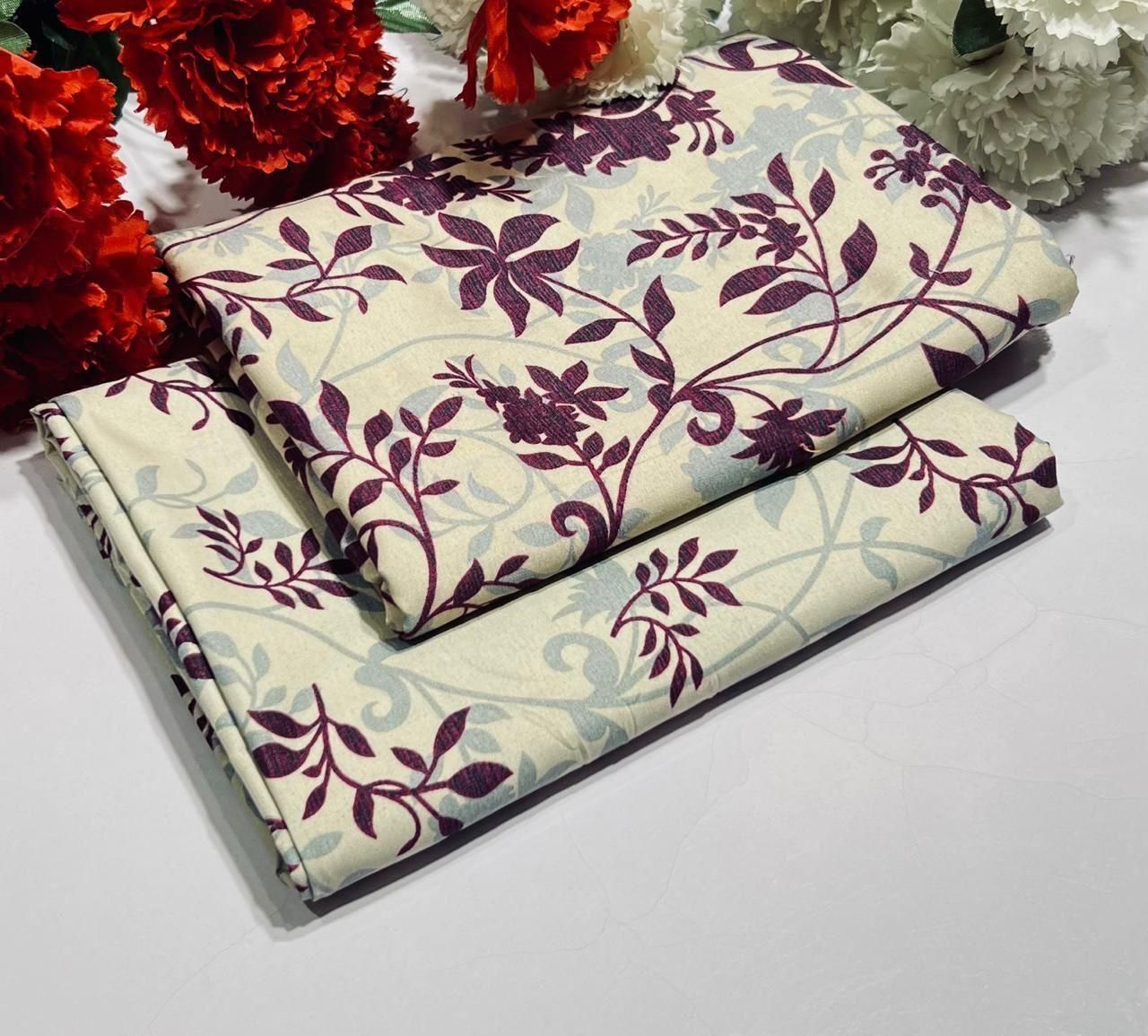 FLORAL COTTON 2PC D-024