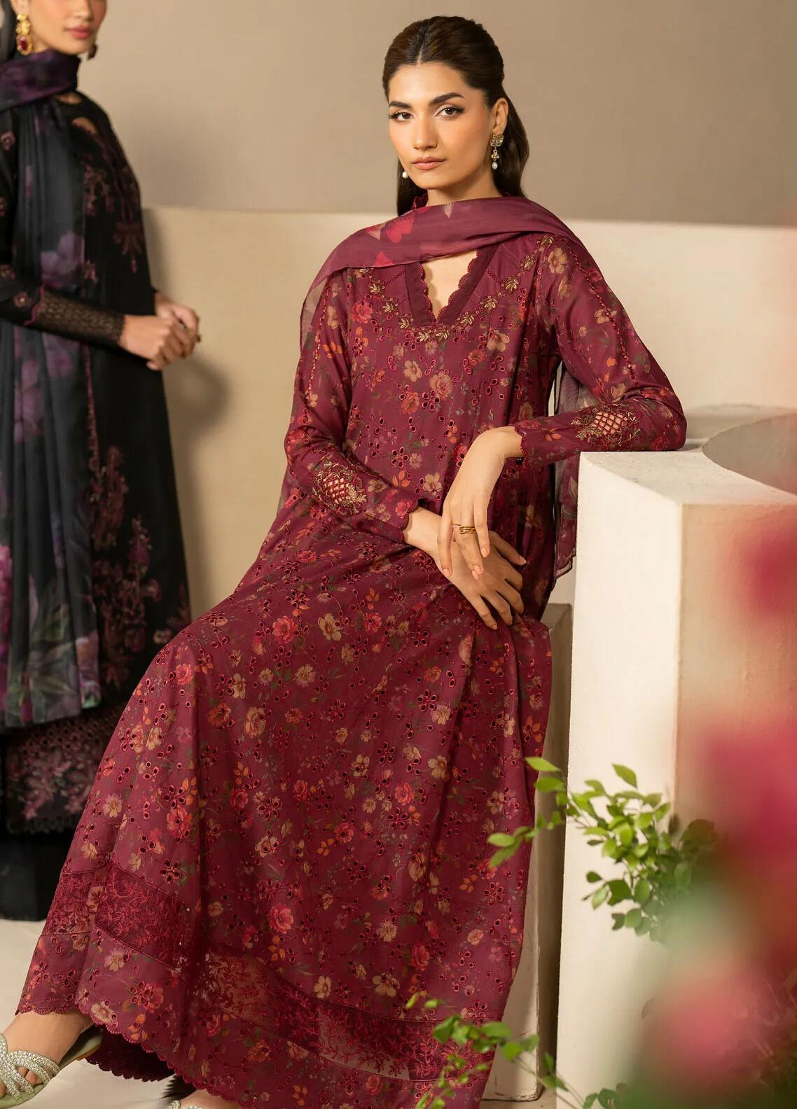 Digital Printed Dhanak 3pc Unstitched D-014