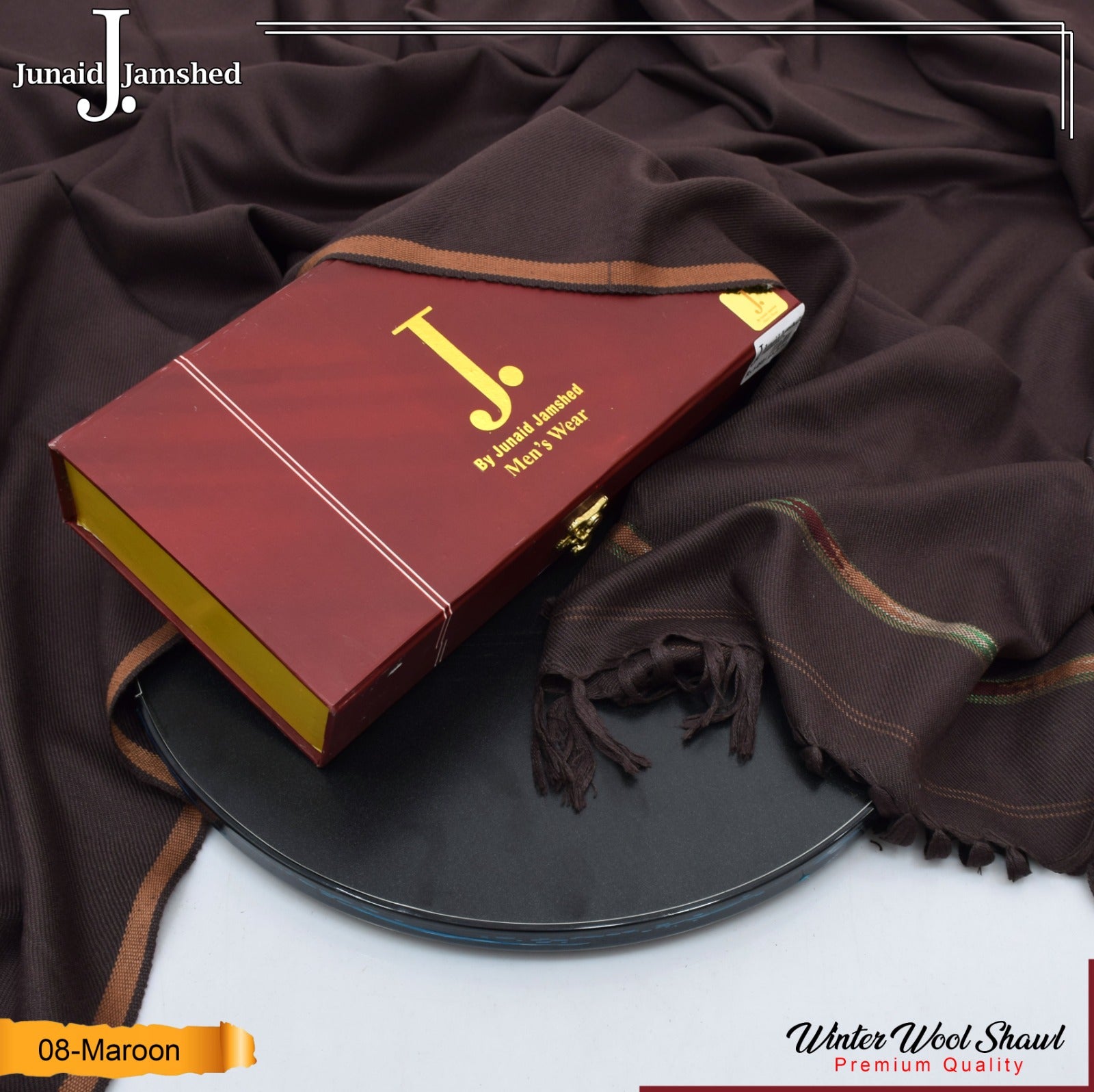 J. Mens Winter Soft Wool Shawl S-004