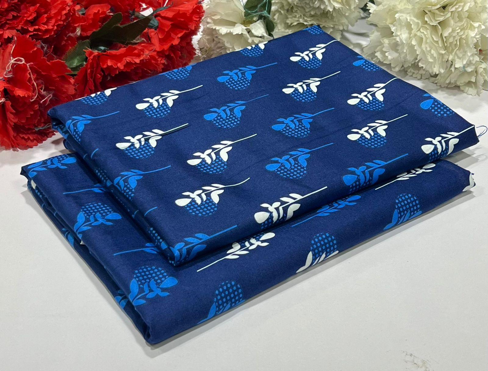 FLORAL COTTON 2PC D-002