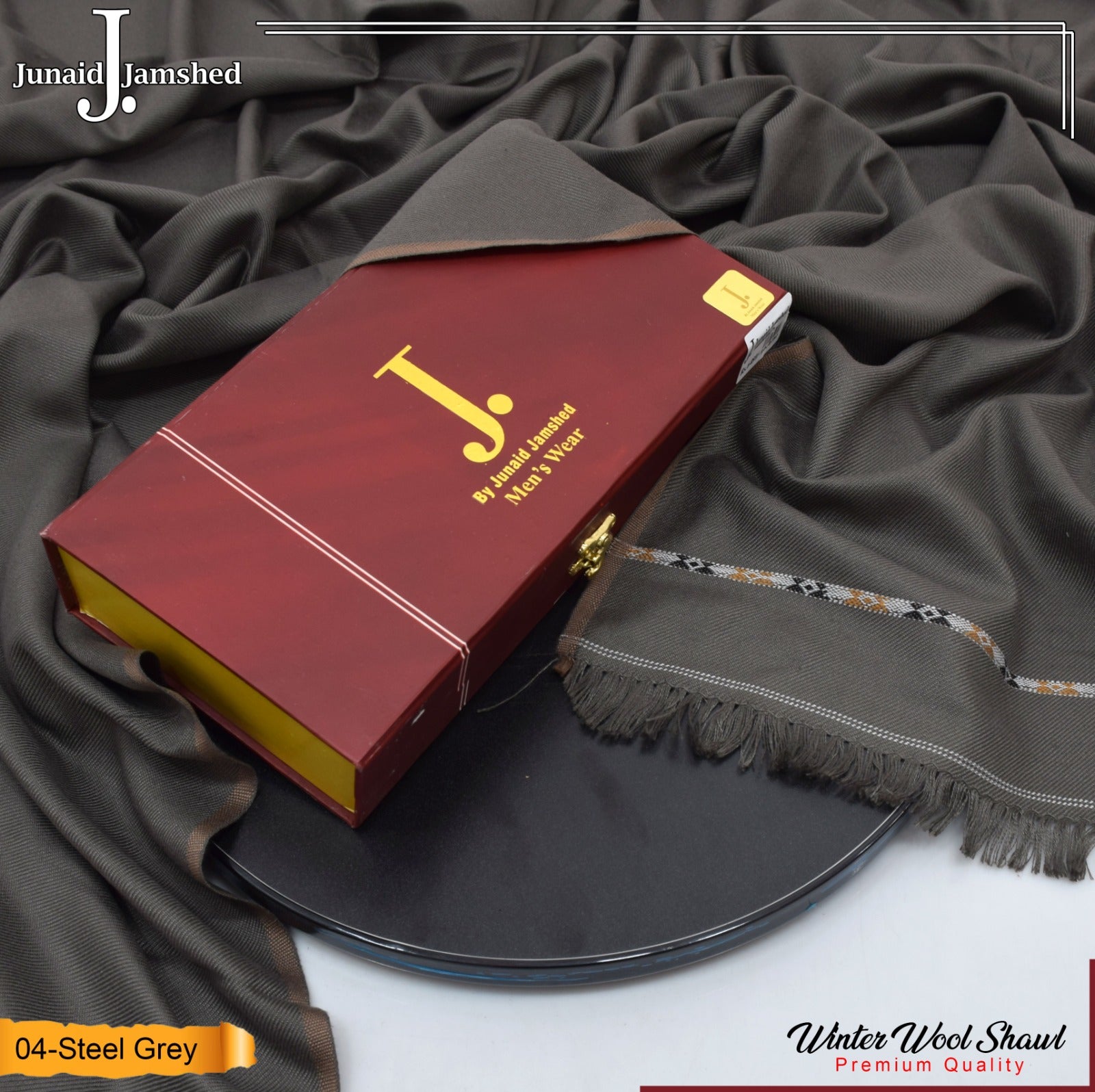J. Mens Winter Soft Wool Shawl S-008