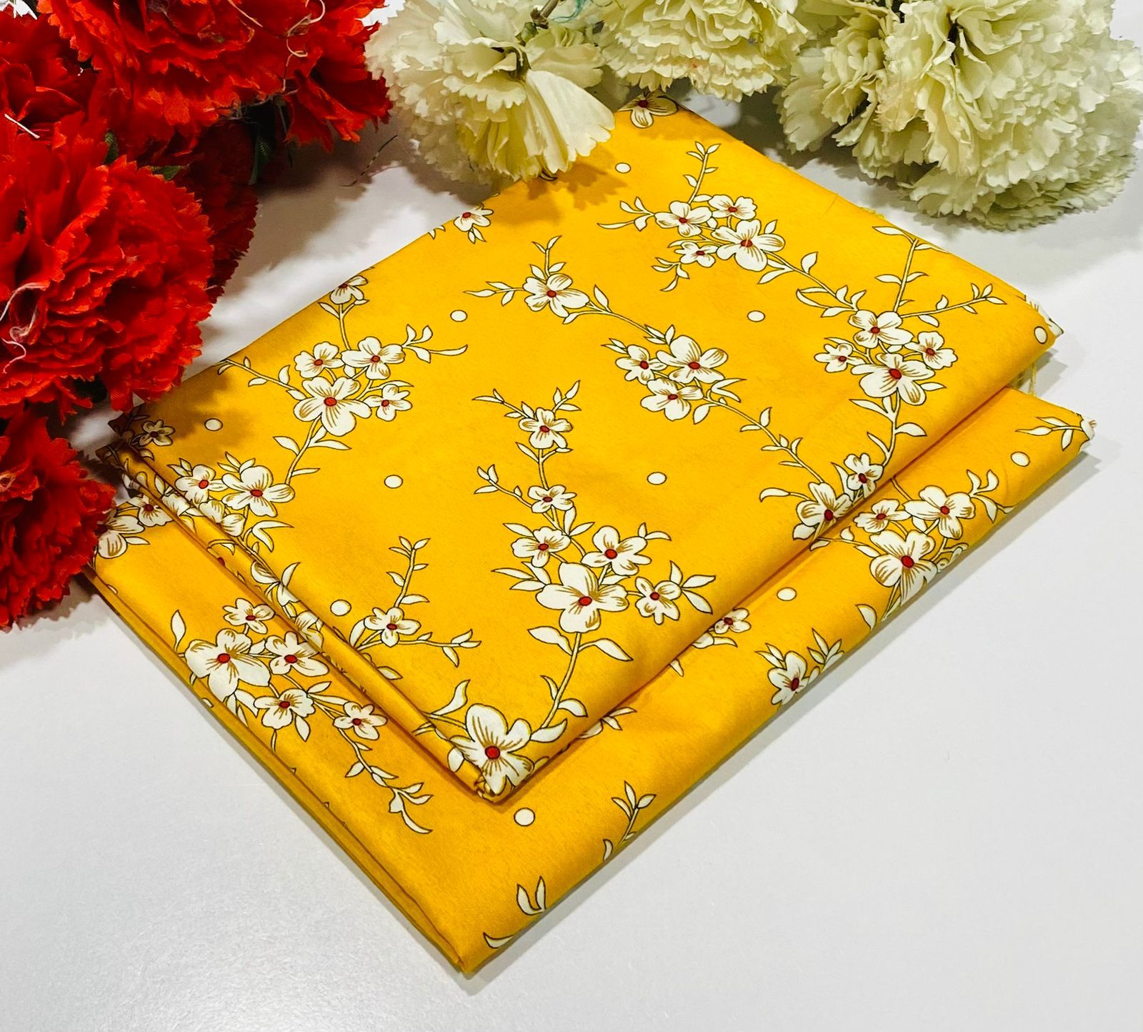 FLORAL COTTON 2PC D-073