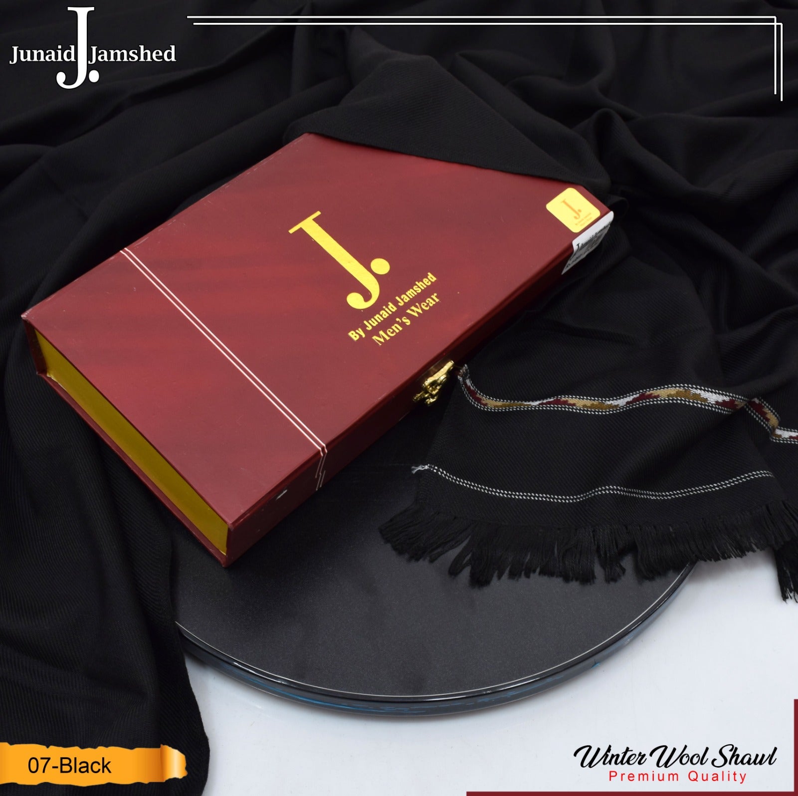 J. Mens Winter Soft Wool Shawl S-005