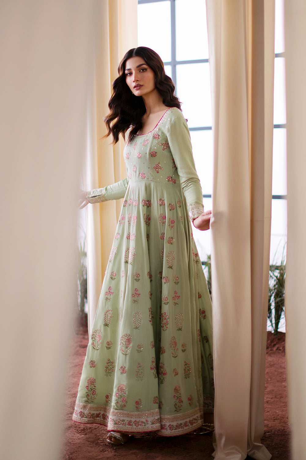 Digital Printed Dhanak 3pc Unstitched D-007