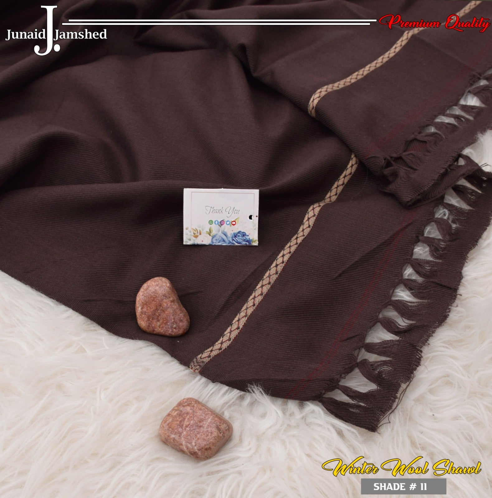 J. Mens Winter Woolen Shawl S-016