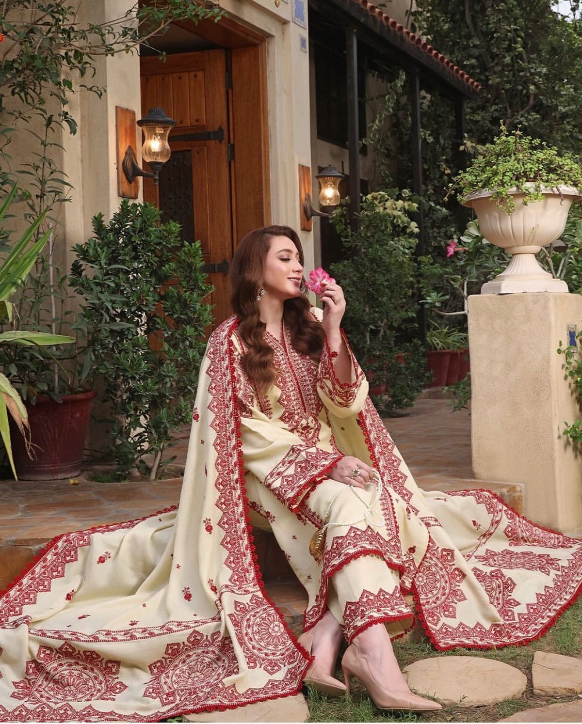 3PC EMBROIDERED SUIT DHANAK ZZ-015
