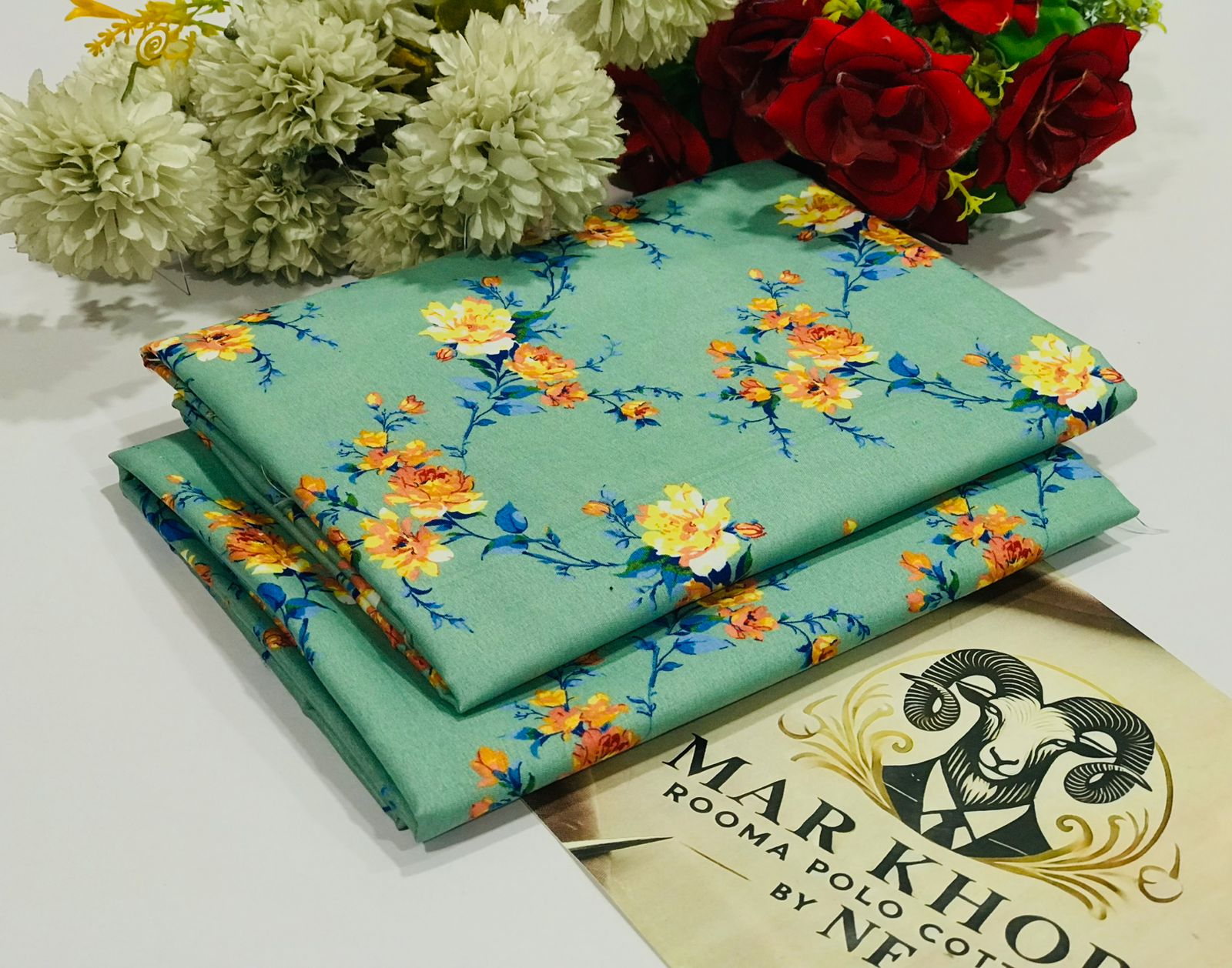 FLORAL COTTON 2PC D-042