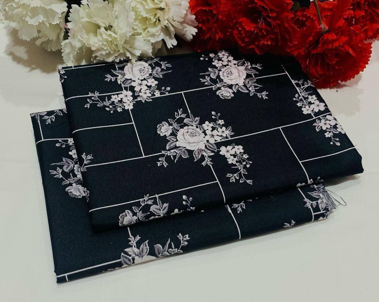 FLORAL COTTON 2PC D-052