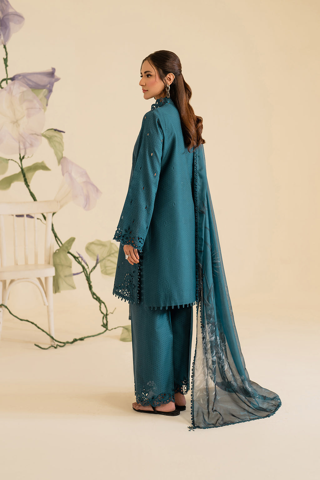 Digital Printed Dhanak 3pc Unstitched D-004